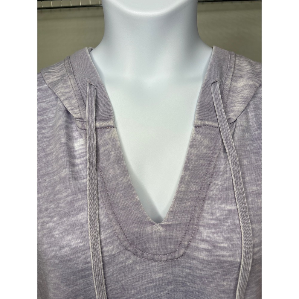 Jane and Delaney Womens Purple French Terry Short Sleeve Hoodie Sz 2X Cozystyle - Picture 3 of 10